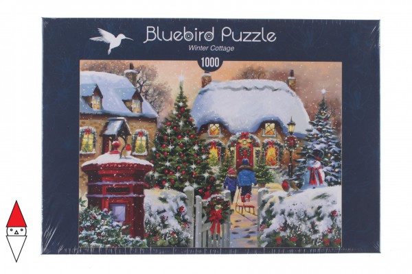 BLUEBIRD, BLUEBIRD-PUZZLE-70076, 3663384700767, PUZZLE TEMATICO BLUEBIRD NATALE WINTER COTTAGE 1000 PZ