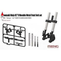 , , , MENG 1/9 KAWASAKI NINJA H2(TM)R MOVABLE METAL FRONT FORK SET