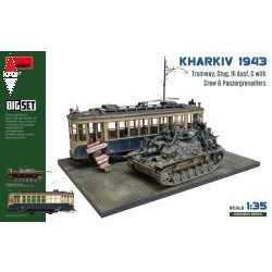 , , , MINI ART 1/35 KHARKIV 1943: TRAM AND STUG. III AUSF. G WITH CREW. BIG SET