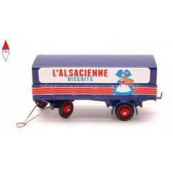 , , , 1/43 NOREV CIJ REEDITION TRAILER RIMORCHIO ALSACIENNE BISCUITS BLUE