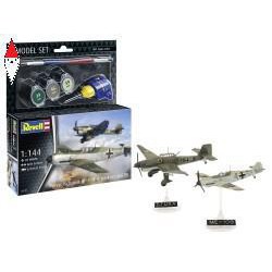 , , , REVELL 1/144 MODEL SET MESSERSCHMITT BF109E AND JUNKERS JU87B