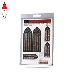 , , , RT-DIORAMA PRINTED ACCESORIES: GOTHIC STAINED GLASS WINDOWS TYP6
