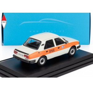 , , , 1/43 ABREX SKODA 120L SPOJE 1984 WHITE ORANGE