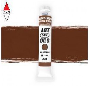, , , COLORE AD OLIO MODELLISMO ABTEILUNG 502 BURNT UMBER / BROWN WASH