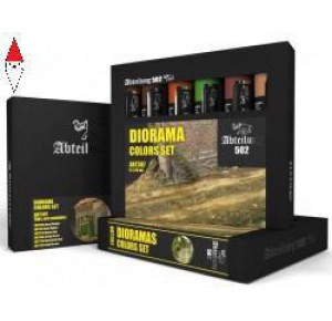 , , , COLORE AD OLIO MODELLISMO ABTEILUNG 502 DIORAMAS COLORS SET