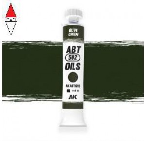 , , , COLORE AD OLIO MODELLISMO ABTEILUNG 502 OLIVE GREEN