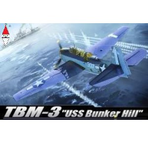 , , , ACADEMY 1/48 TBM-3 USS BUNKERHILL