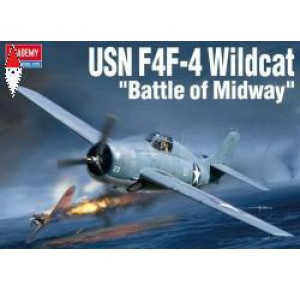 , , , ACADEMY 1/48 USN F4F-4 WILDCAT BATTLE OF MIDWAY
