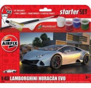 , , , AIRFIX 1/43 STARTER SET - LAMBORGHINI HURACAN EVO
