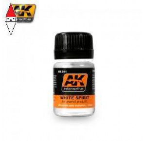 , , , SMALTO MODELLISMO AK INTERACTIVE WHITE SPIRIT 35 ML