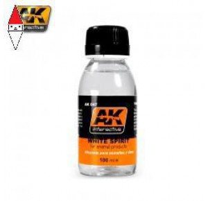 , , , SMALTO MODELLISMO AK INTERACTIVE WHITE SPIRIT 100 ML