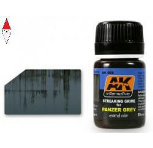 , , , SMALTO MODELLISMO AK INTERACTIVE STREAKING GRIME FOR PANZER GREY VEHICLES