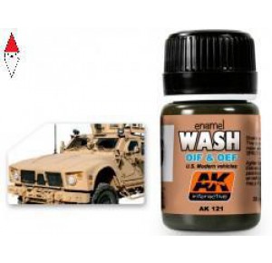 , , , SMALTO MODELLISMO AK INTERACTIVE WASH FOR OIF AND OEF - US VEHICLES