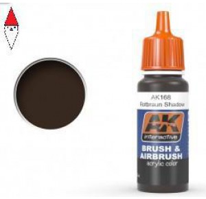 , , , ACRILICO MODELLISMO AK INTERACTIVE (ACRYLIC) ROTBRAUN SHADOW