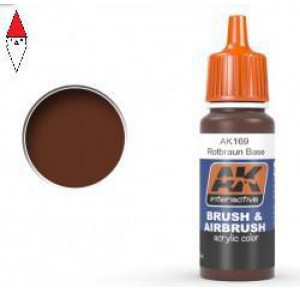 , , , ACRILICO MODELLISMO AK INTERACTIVE (ACRYLIC) ROTBRAUN BASE