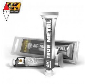 , , , VERNICE METALLICA MODELLISMO AK INTERACTIVE TRUE METAL BRASS