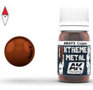 , , , VERNICE METALLICA MODELLISMO AK INTERACTIVE XTREME METAL COPPER