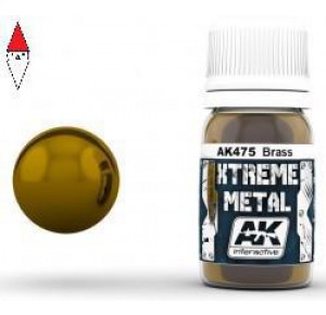, , , VERNICE METALLICA MODELLISMO AK INTERACTIVE XTREME METAL BRASS