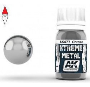 , , , VERNICE METALLICA MODELLISMO AK INTERACTIVE XTREME METAL CHROME