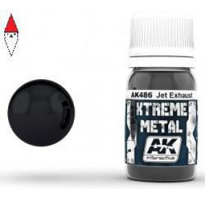 , , , VERNICE METALLICA MODELLISMO AK INTERACTIVE XTREME METAL JET EXHAUST