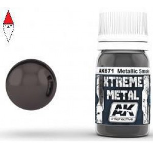 , , , VERNICE METALLICA MODELLISMO AK INTERACTIVE XTREME METAL SMOKE METALLIC