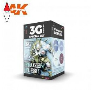 , , , ACRILICO MODELLISMO AK INTERACTIVE WARGAME COLOR SET - FROZEN FLESH