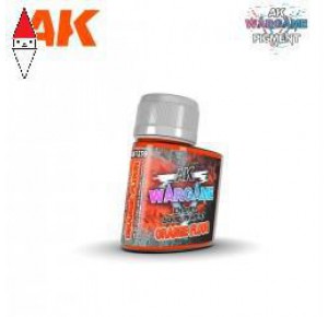 , , , PIGMENTI MODELLISMO AK INTERACTIVE ORANGE FLUOR - WARGAME LIQUID PIGMENT 35ML