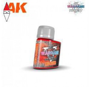 , , , PIGMENTI MODELLISMO AK INTERACTIVE RED FLUOR - WARGAME LIQUID PIGMENT 35ML
