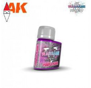 , , , PIGMENTI MODELLISMO AK INTERACTIVE PURPLE FLUOR - WARGAME LIQUID PIGMENT 35ML