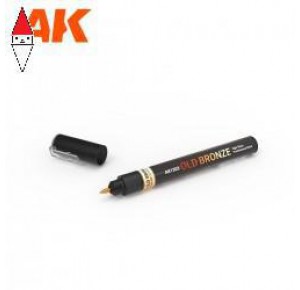 , , , VERNICE METALLICA MODELLISMO AK INTERACTIVE OLD BRONZE - MARKER