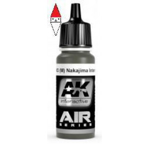 , , , ACRILICO MODELLISMO AK INTERACTIVE M3 (N) NAKAJIMA INTERIOR GREEN 17 ML