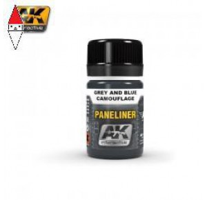 , , , SMALTO MODELLISMO AK INTERACTIVE PANELINER FOR GREY AND BLUE CAMOUFLAGE 35ML