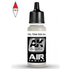 , , , ACRILICO MODELLISMO AK INTERACTIVE RAL 7044 SILK GREY (SEIDENGRAU) 17ML
