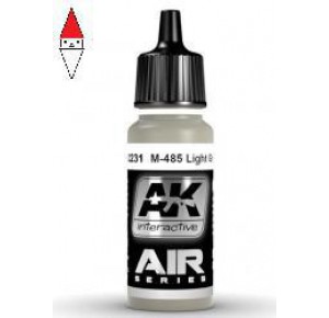 , , , ACRILICO MODELLISMO AK INTERACTIVE M-485 LIGHT GRAY 17ML