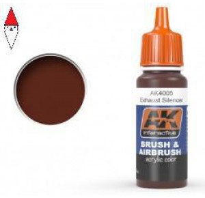 , , , ACRILICO MODELLISMO AK INTERACTIVE (ACRYLIC) EXHAUSTS SILENCER