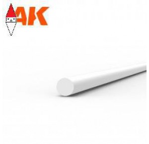 , , , AK INTERACTIVE ROD 1.00 DIAMETER X 350MM - STYRENE STRIP