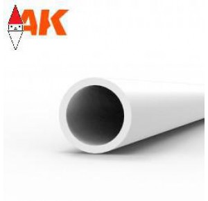 , , , AK INTERACTIVE HOLLOW TUBE 3.00DX350MM (W.T. 0.7MM) - STYRENE STRIP