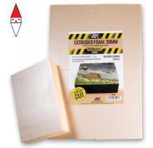 , , , AK INTERACTIVE EXTRUDED FOAM 30 MM A4 SIZE ALREADY CUT (4 UNITS)