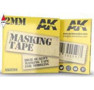 , , , AK INTERACTIVE MASKING TAPE 2 MM