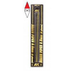 , , , AK INTERACTIVE BRASS PIPES 0.5 MM 5 UNITS
