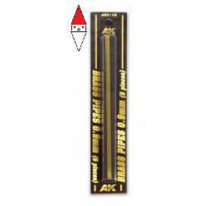, , , AK INTERACTIVE BRASS PIPES 0.9 MM 5 UNITS
