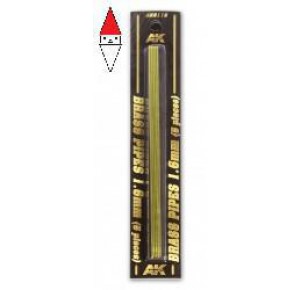 , , , AK INTERACTIVE BRASS PIPES 1.6 MM 5 UNITS