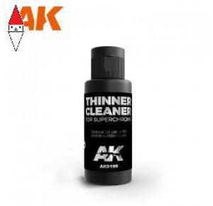 , , , VERNICE METALLICA MODELLISMO AK INTERACTIVE SUPER CHROME THINNER