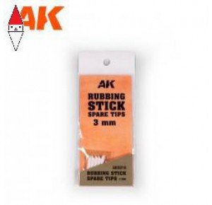 , , , AK INTERACTIVE RUBBING STICK SPARE TIPS 3MM