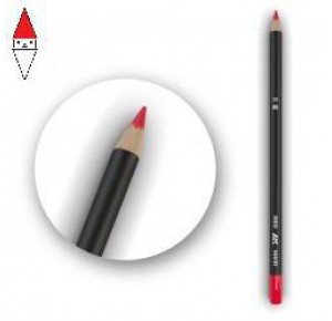 , , , MATITA MODELLISMO AK INTERACTIVE WATERCOLOR PENCIL RED