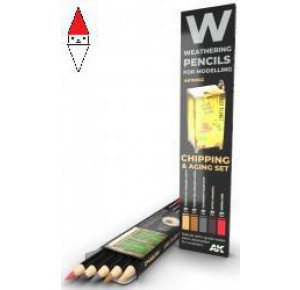, , , MATITA MODELLISMO AK INTERACTIVE WATERCOLOR PENCIL SET CHIPPING