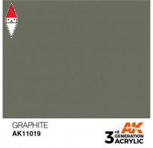 , , , ACRILICO MODELLISMO AK INTERACTIVE GRAPHITE 17ML