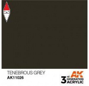, , , ACRILICO MODELLISMO AK INTERACTIVE TENEBROUS GREY 17ML