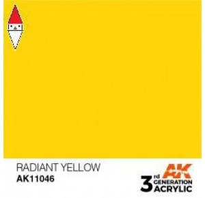 , , , ACRILICO MODELLISMO AK INTERACTIVE RADIANT YELLOW 17ML