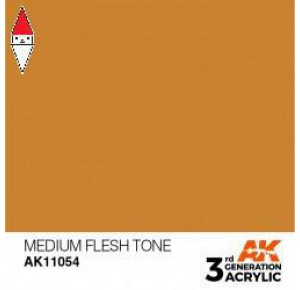 , , , ACRILICO MODELLISMO AK INTERACTIVE MEDIUM FLESH TONE 17ML